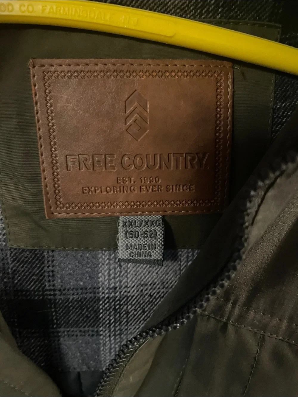 Free Country Olive Hooded Insulated Jacket Size XXL